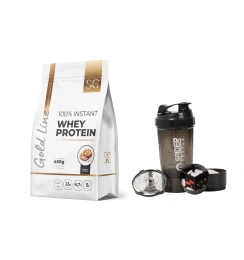 Набір “Energy Protein Pack” — Whey Protein 450 г (Печіво-Молочний шоколад) + Spider Bottle Shaker
